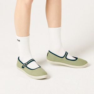 프렌치 로제 캔버스 메리제인 / 올리브 그린