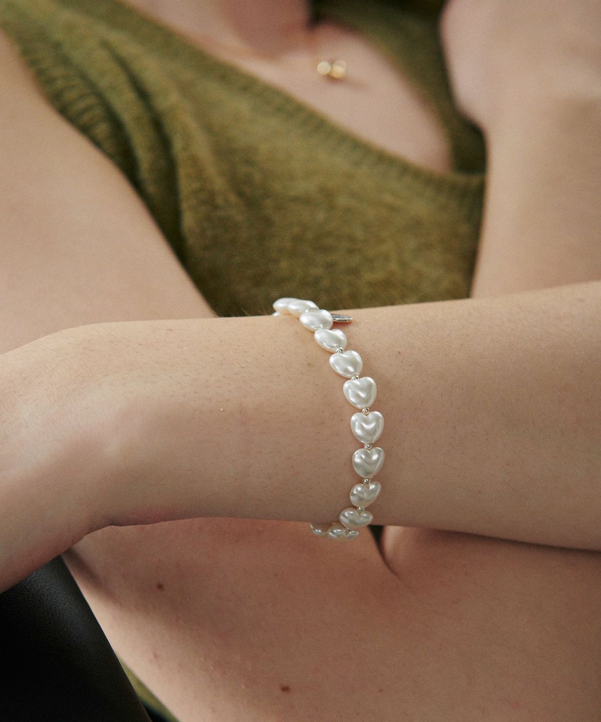 베흐트(VERTE) [925 silver] Huit.silver.61 / liber pearl bracelet