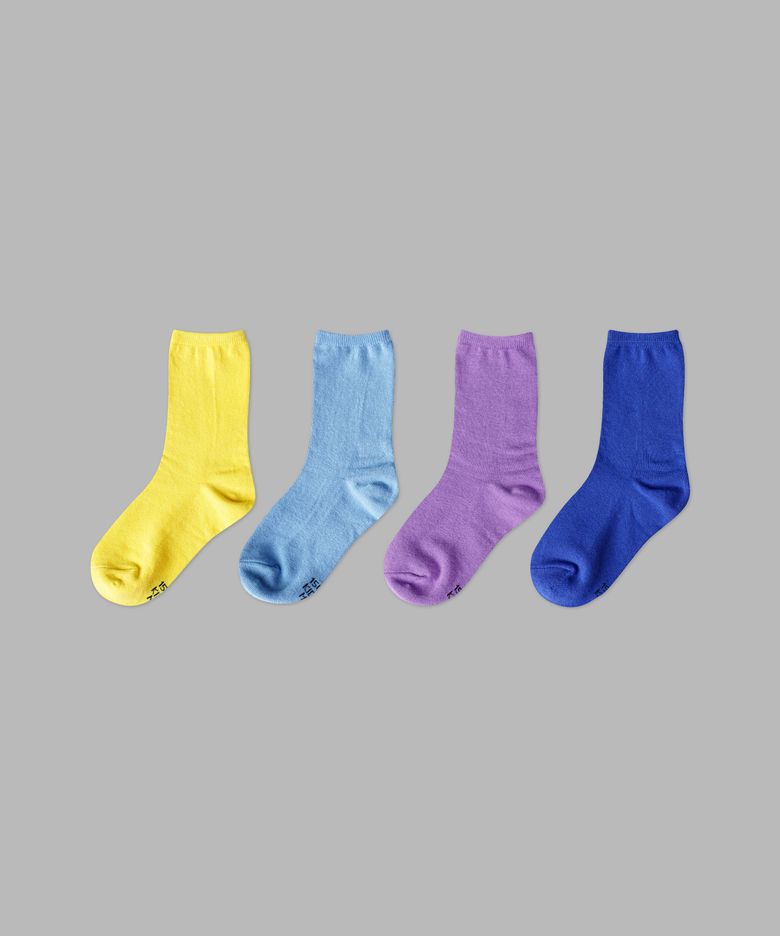 [4PACK] 1507 엄마랑 함께 키즈 삭스 - 캔디팩