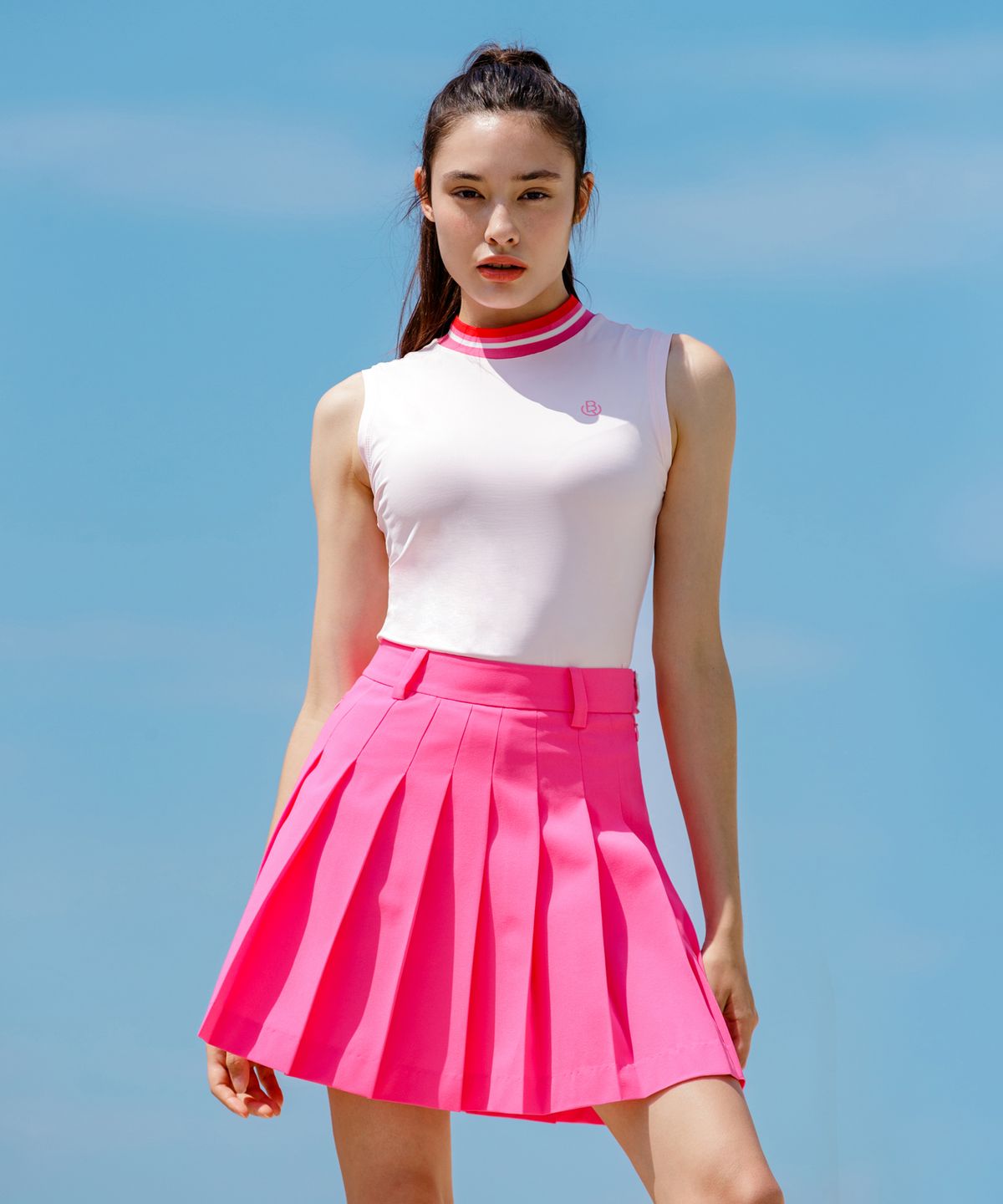 오베르 골프(OBER GOLF) 멀티 컬러 쿨링 슬리브리스 (핑크)