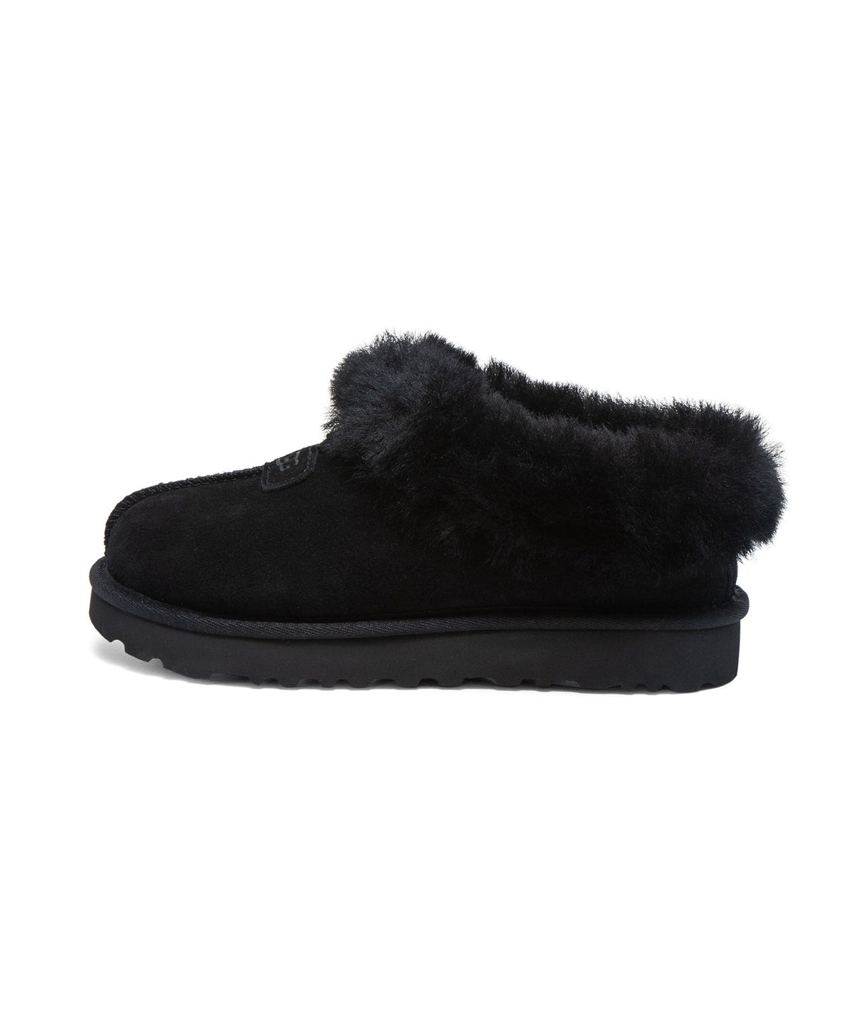 어그(UGG) [WOMEN] 퍼 카라 스웨이드 슬립온 슈즈 (타제트) - 블랙 / 1134810BLK