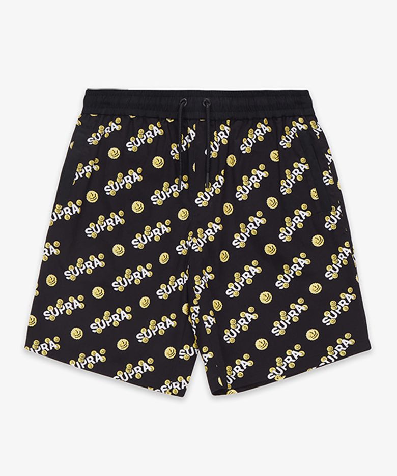 COIN MONOGRAM SHORTS BLACK