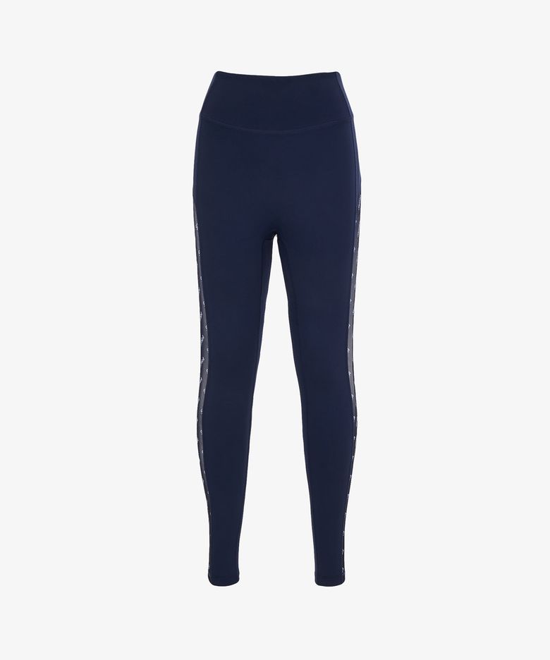 WOMENS SIDE MESH LEGGINGS NAVY