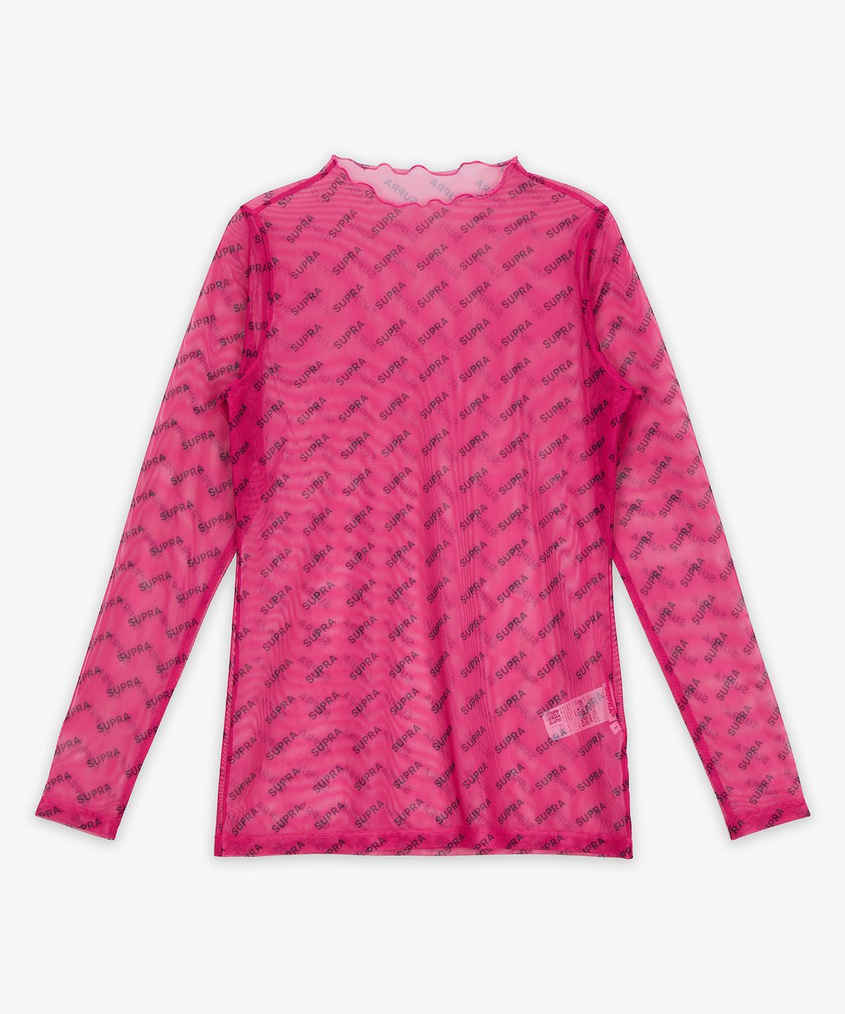 수프라(SUPRA) WOMENS MONOGRAM MESH LONG SLEEVE PINK
