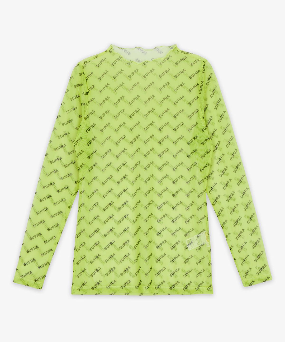 수프라(SUPRA) WOMENS MONOGRAM MESH LONG SLEEVE NEON