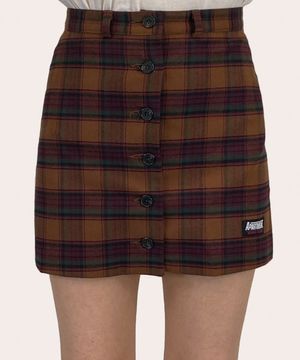 (W)Red Hot And Blue Skirts - Brown