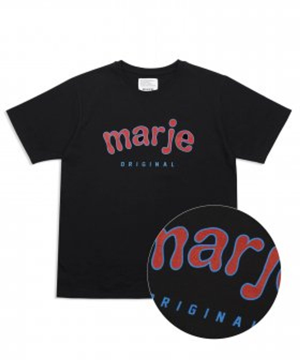 마르제(MARJE) 빅 로고 티셔츠