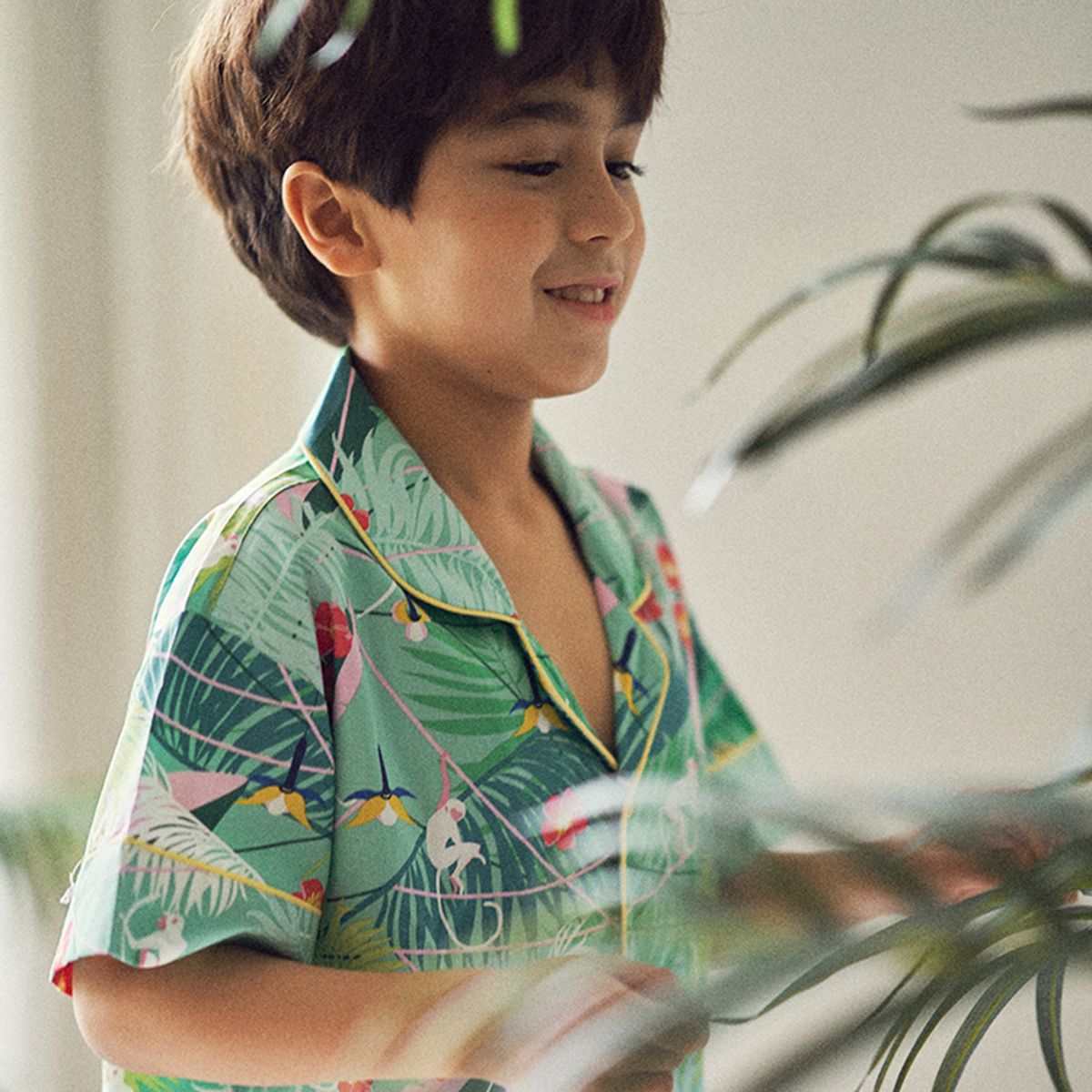 이루시다(IRUSIDA) [K] Pure cotton monkey set children pajamas