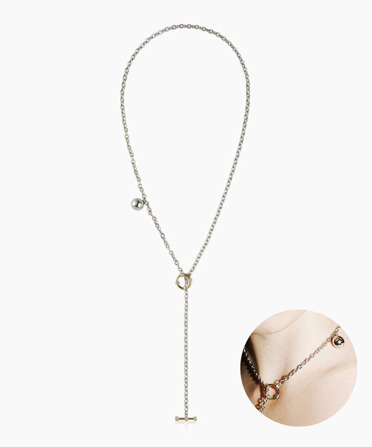 일레란느(ILLE LAN) Multiful Y Necklace