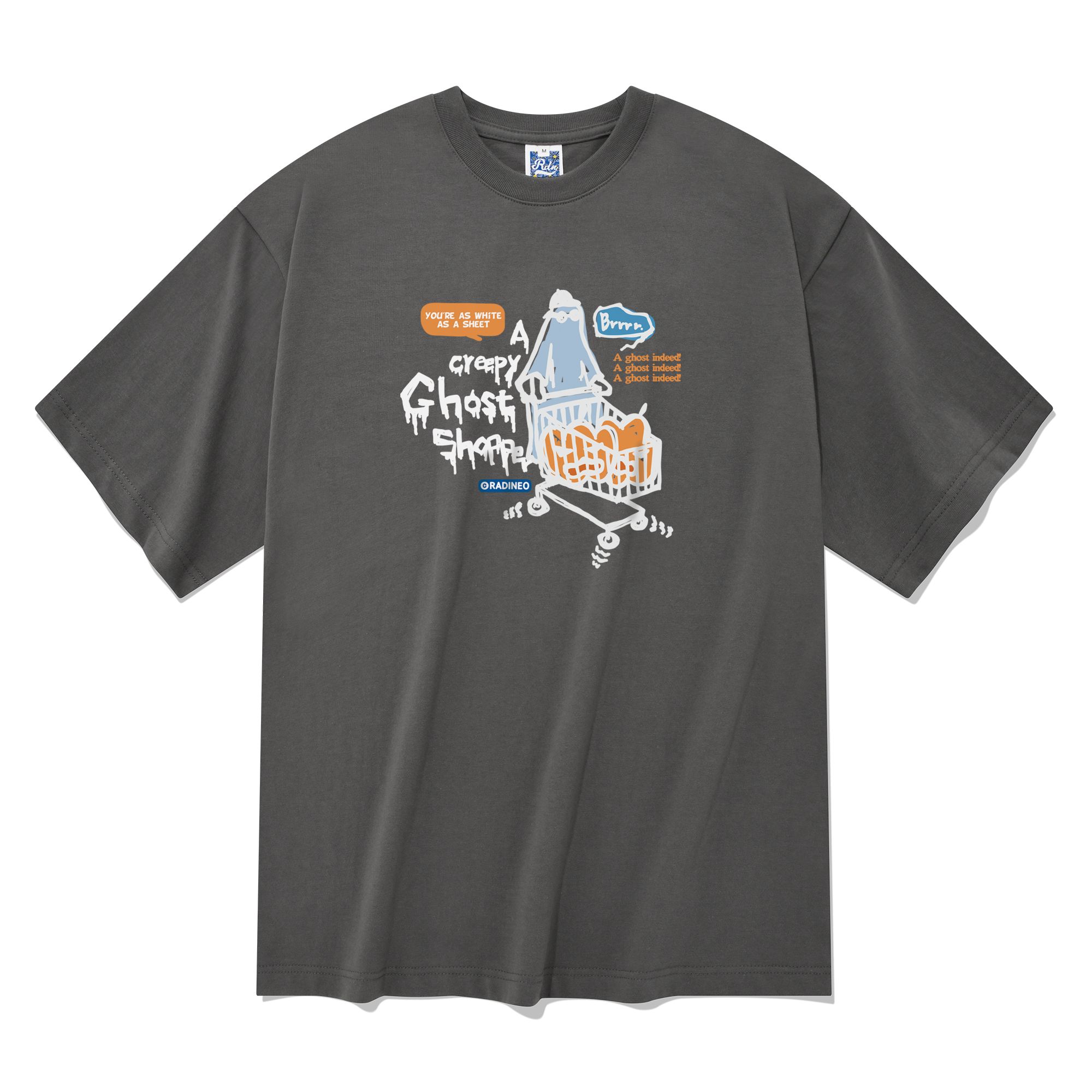[RADINEO]★ 韓国人気★GHOST T-SHIRTS MUSINSA公式 | RADINEO Ghost short-sleeved T-shirt Gray