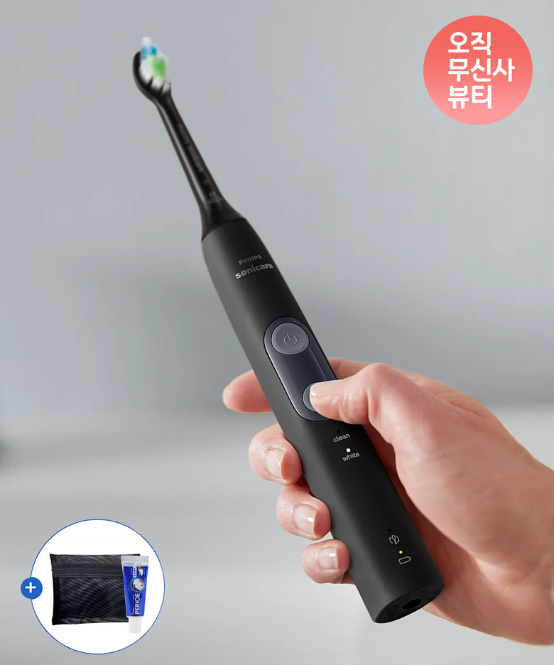 프로텍티브클린 4500 블랙 에디션 HX6421/01+파우치&치약 증정