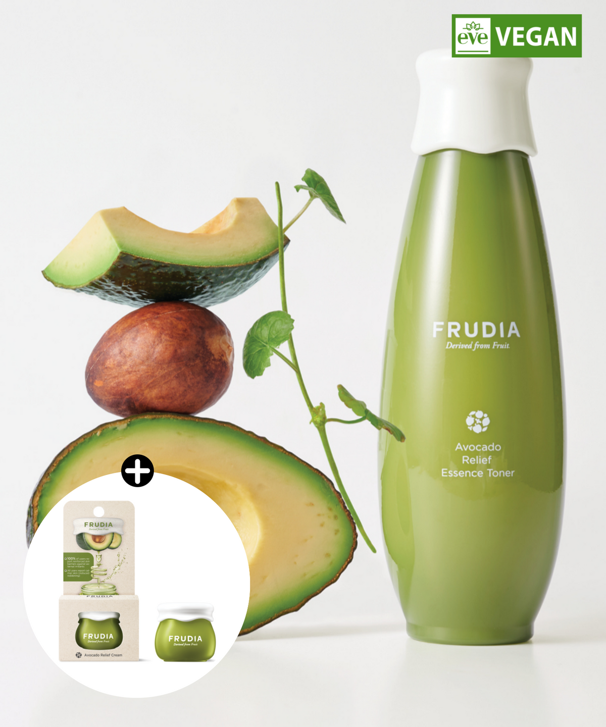 후르디아(FRUDIA) [올인원type] 아보카도 릴리프 민감피부 에센스 토너 (+ 아보카도크림10g 증정)