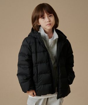 후디드 라이트 다운 재킷 [블랙]