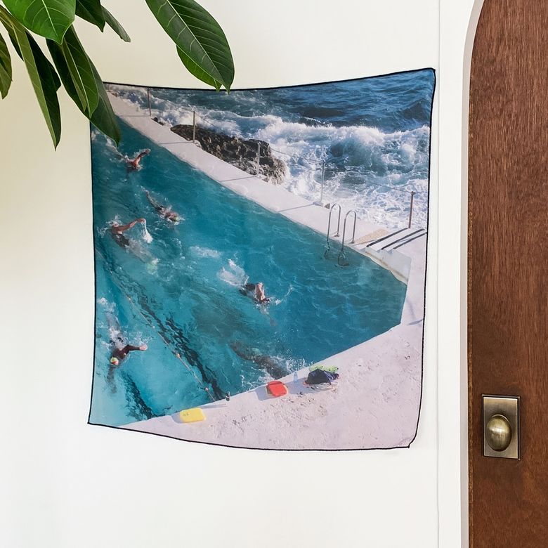 느긋한 오후의 기록 인테리어 패브릭 쉬폰 포스터  / 86번 Bondi Beach Australia #1(65-65cm)