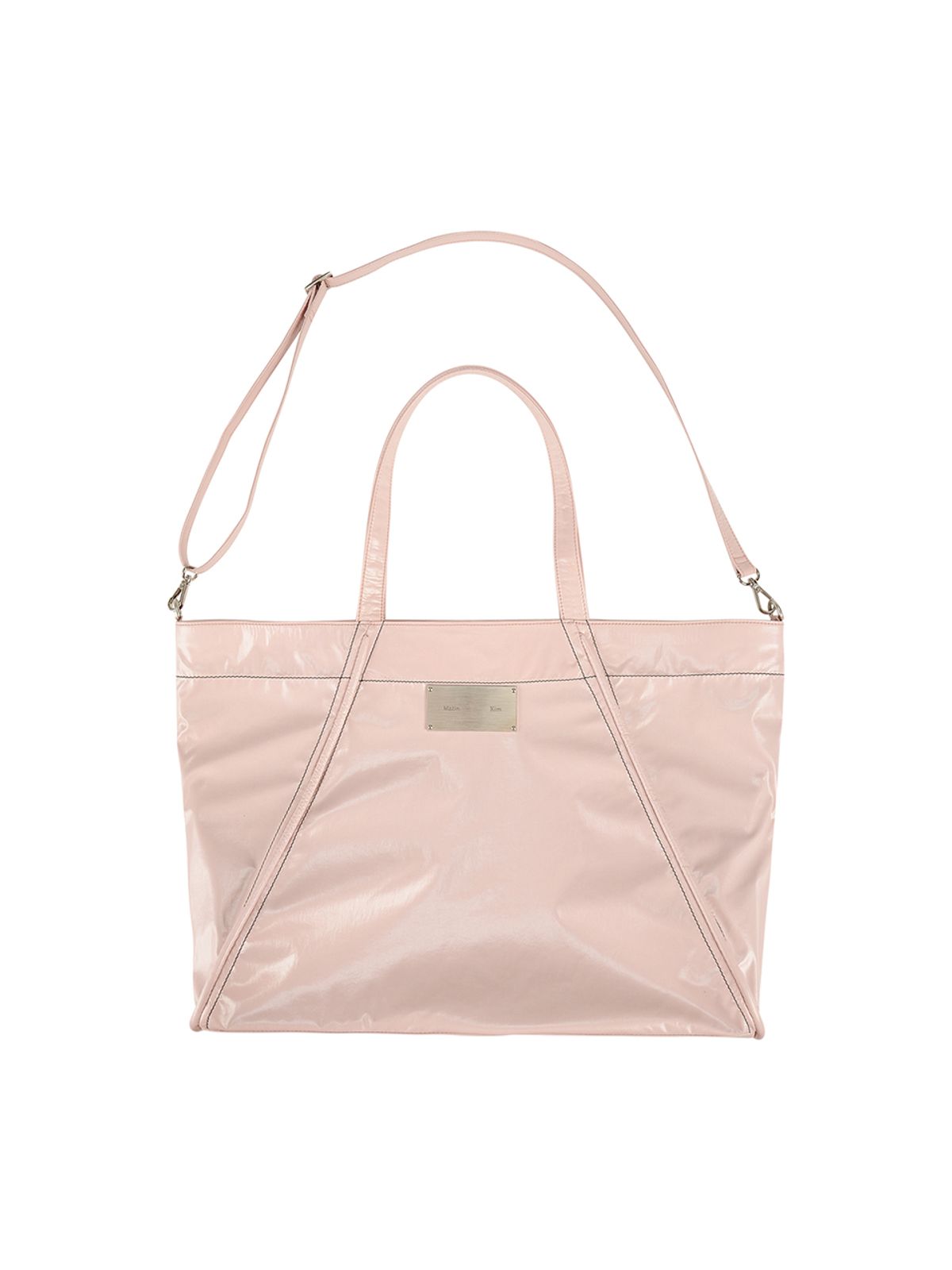 마뗑킴(MATIN KIM) BIG COATING TOTE BAG IN PINK