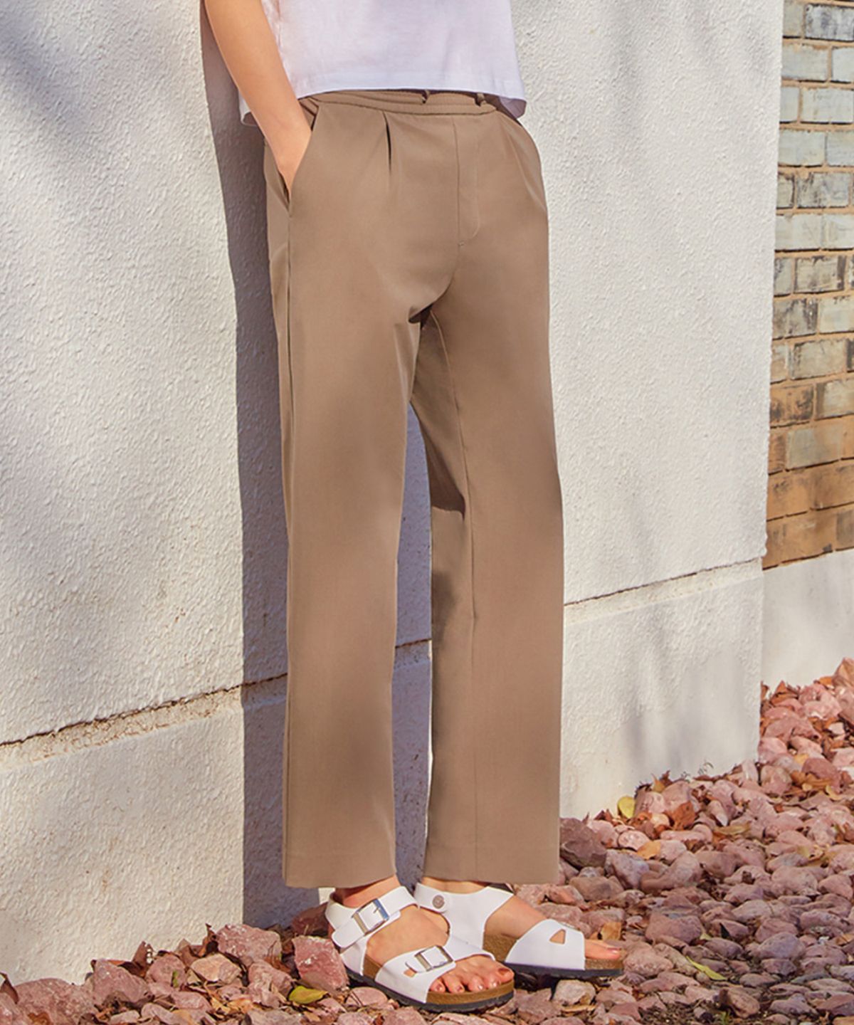 오프그리드(OFFGRID) 여성 쿨맥스 슬랙스-카키