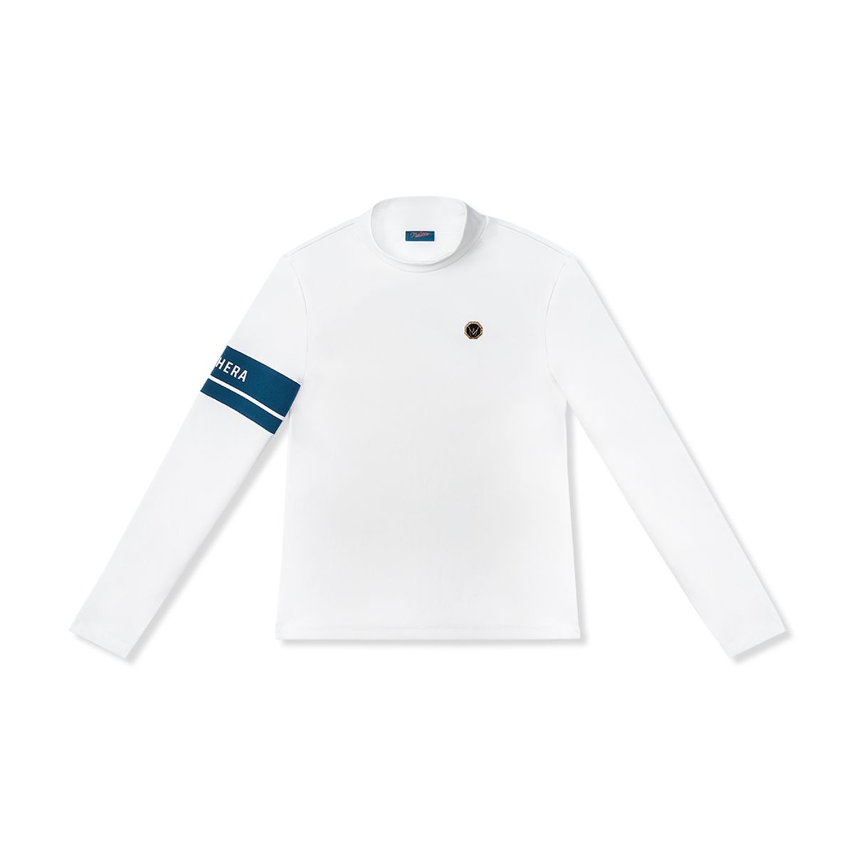 미스페라(MEASPHERA) WOMEN SLIM-FIT ARM POINT T-SHIRT WHITE