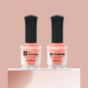 손톱 세로줄 케어 2종 세트 (커버 베이스코트/네일 영양제)