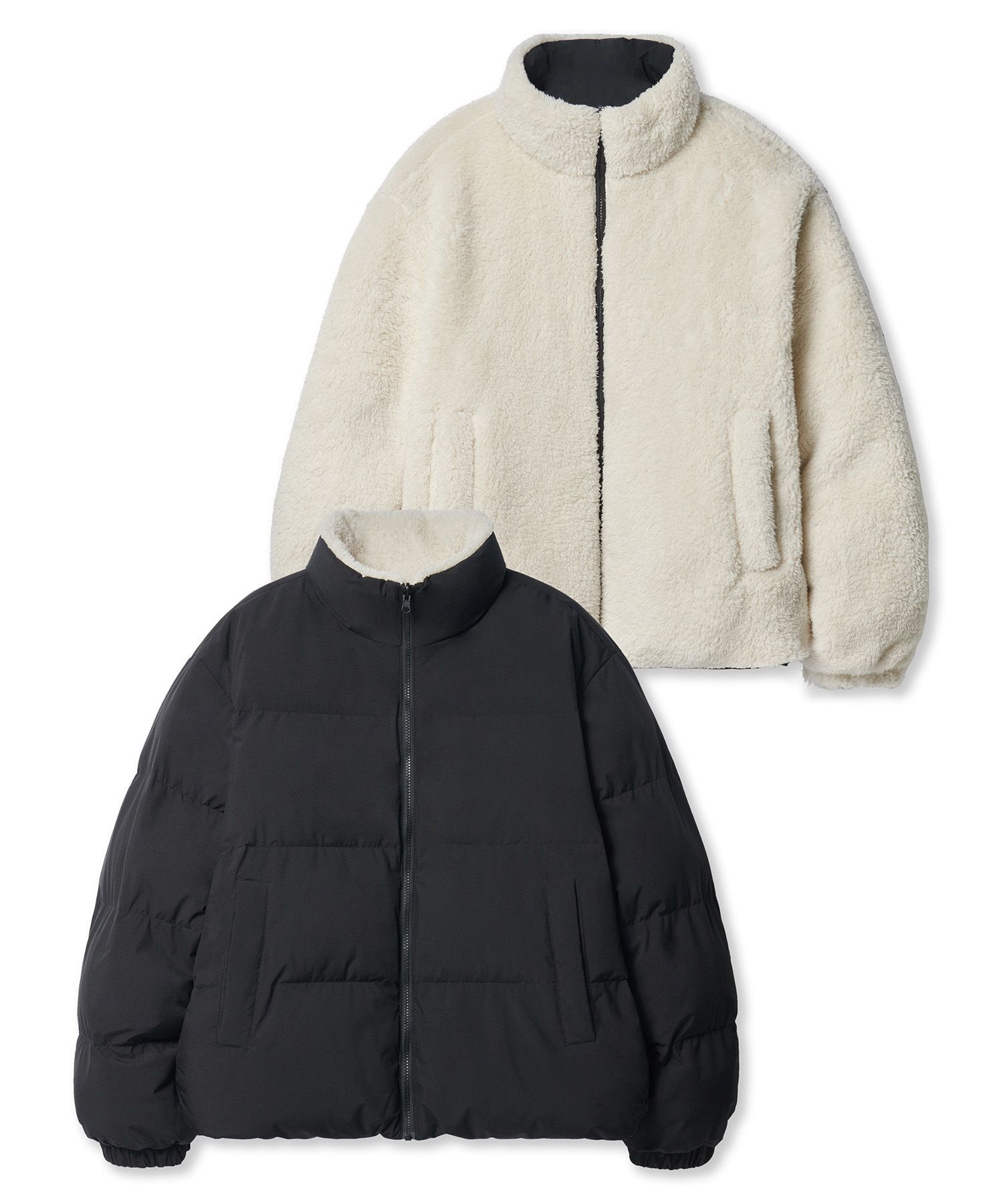 ●MUSINSA STANDARD●W REVERSIBLE FLEECE SHORT PADDING JACKET MUSINSA | MUSINSA STANDARD Daily Puffer Reversible Fleece