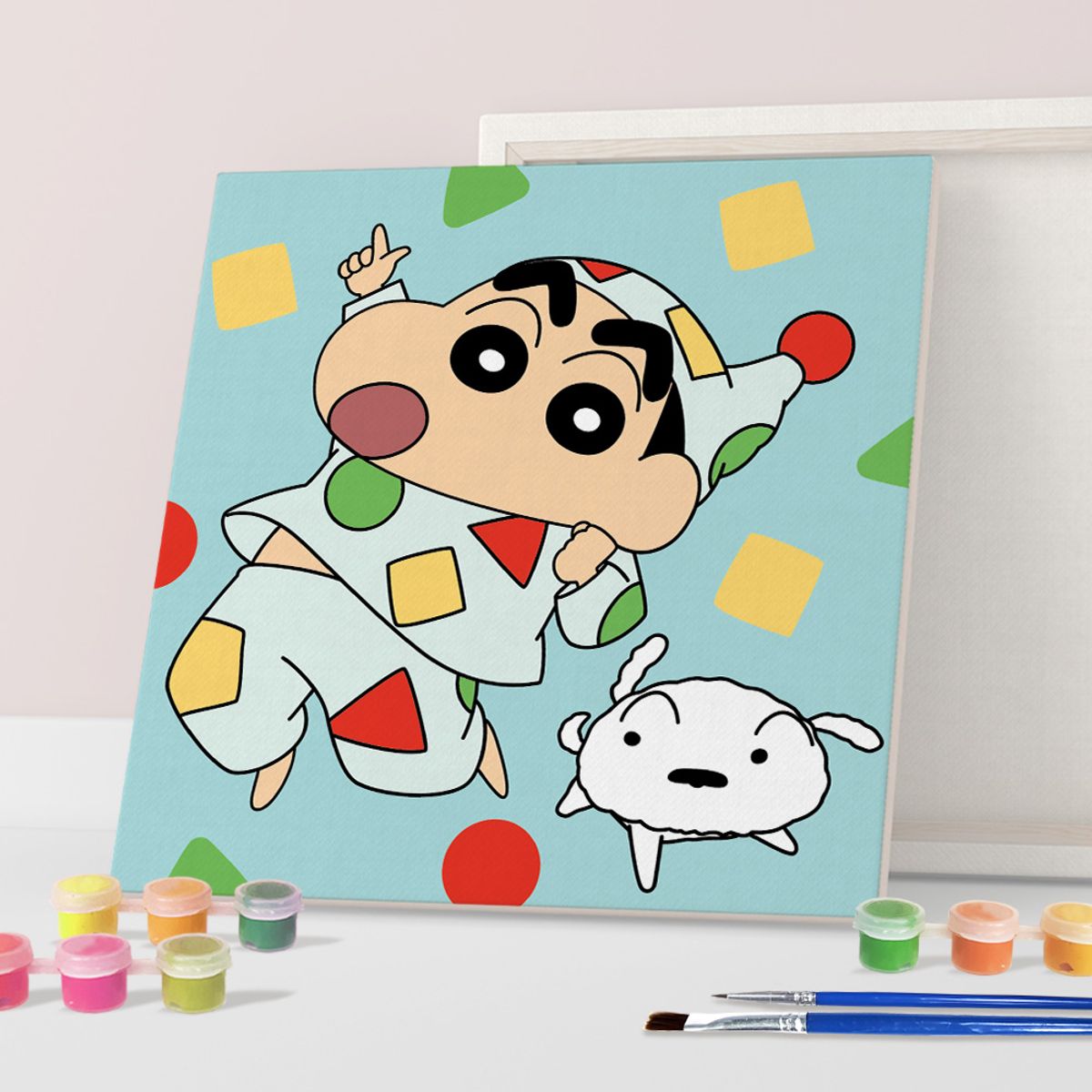 아이러브페인팅(ILOVEPAINTING) DIY캔버스형 짱구 그림그리기 20x20cm 꿈나라로 떠나요