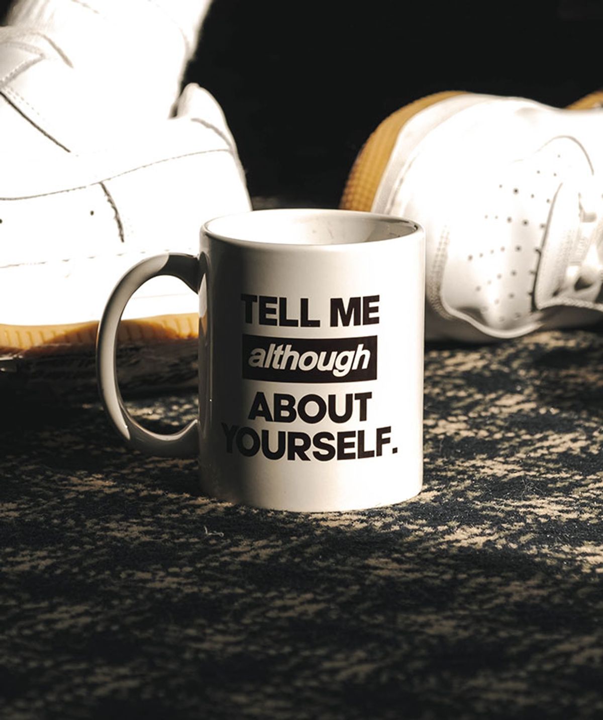 올도우(ALTHOUGH) TELL ME YOURSELF MUG - WHITE
