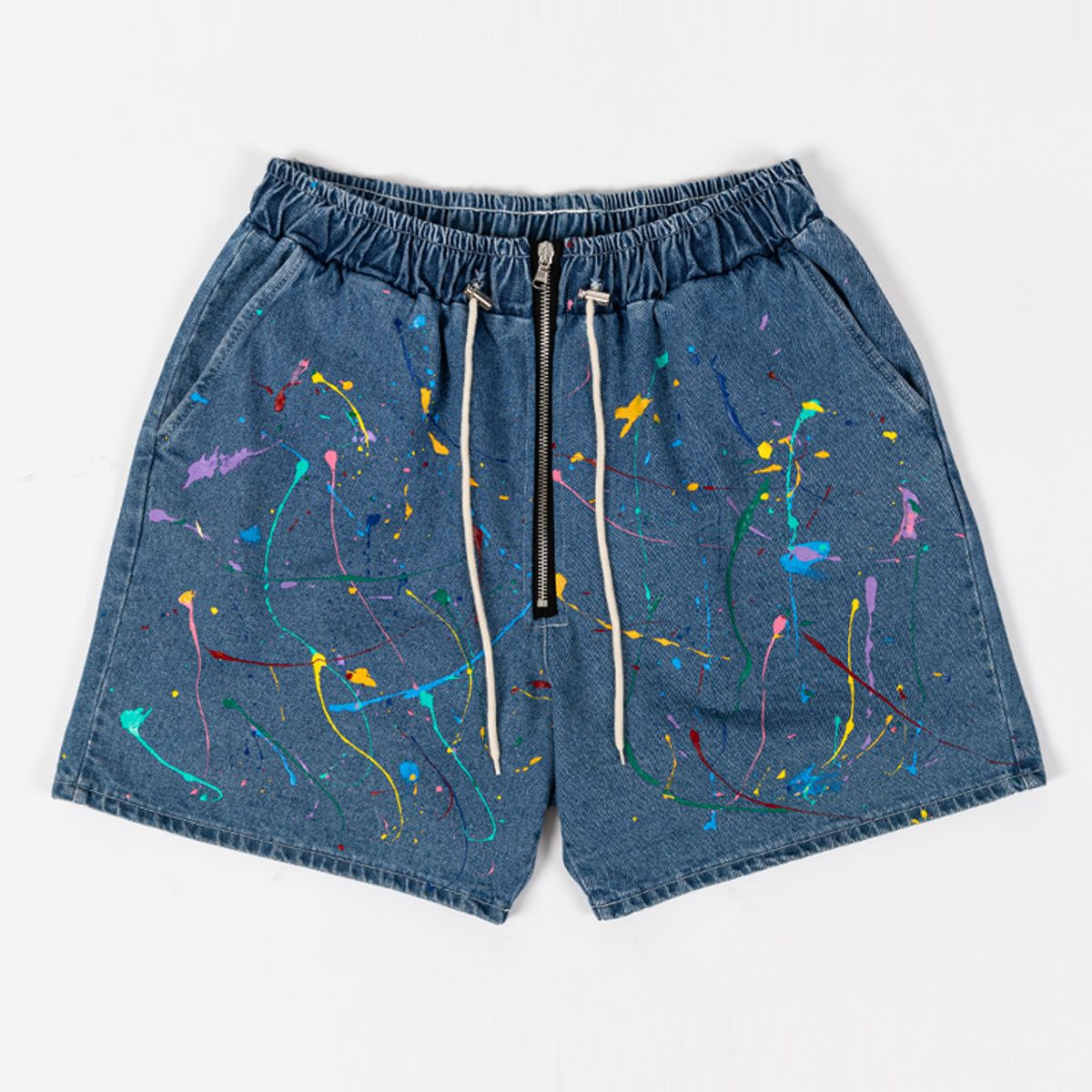 스트라이크(STRIKE) Graffiti Art Denim Shorts (RELAX)