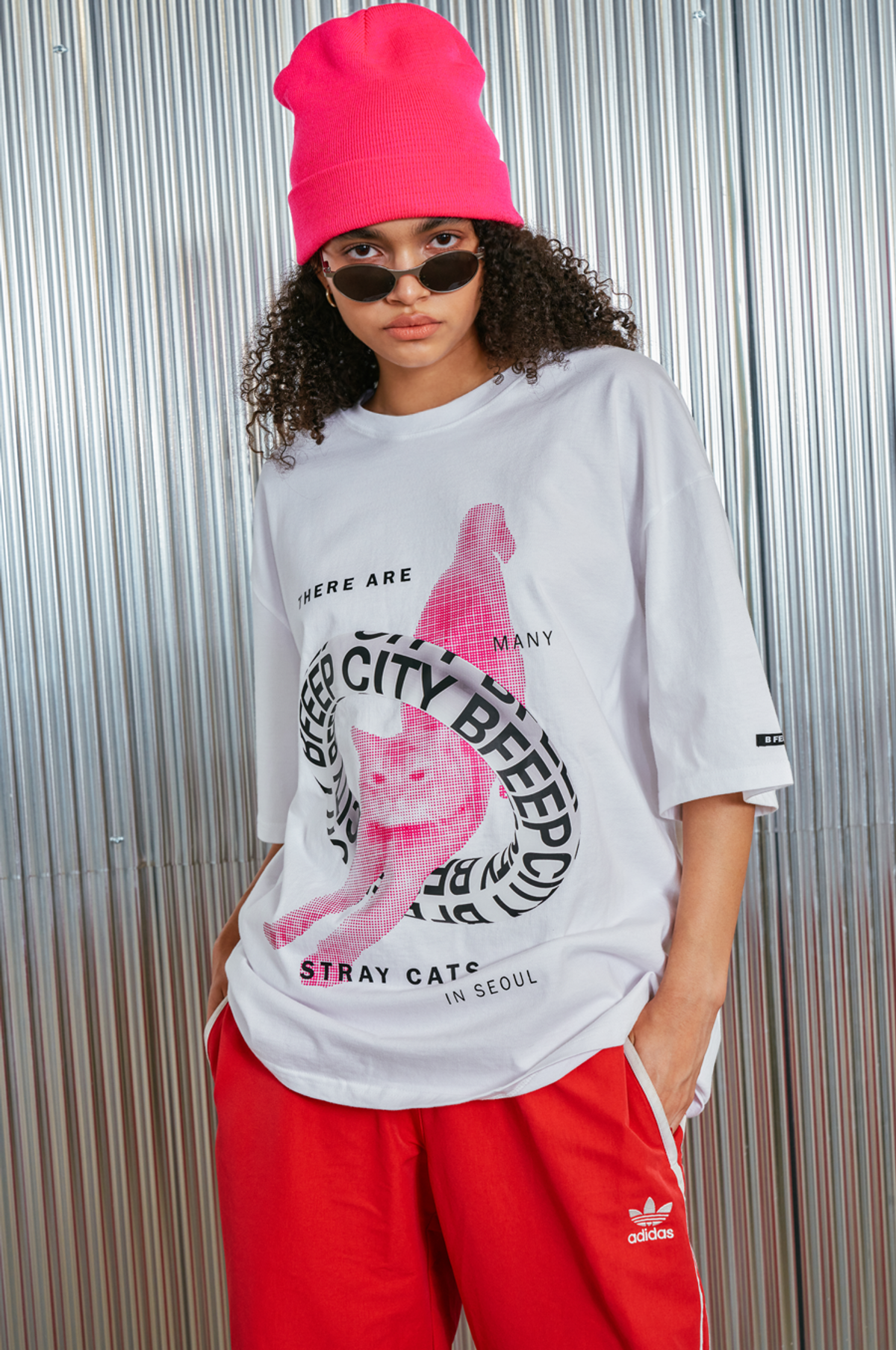 비피피(BFEEP) tube cat tee _ pink