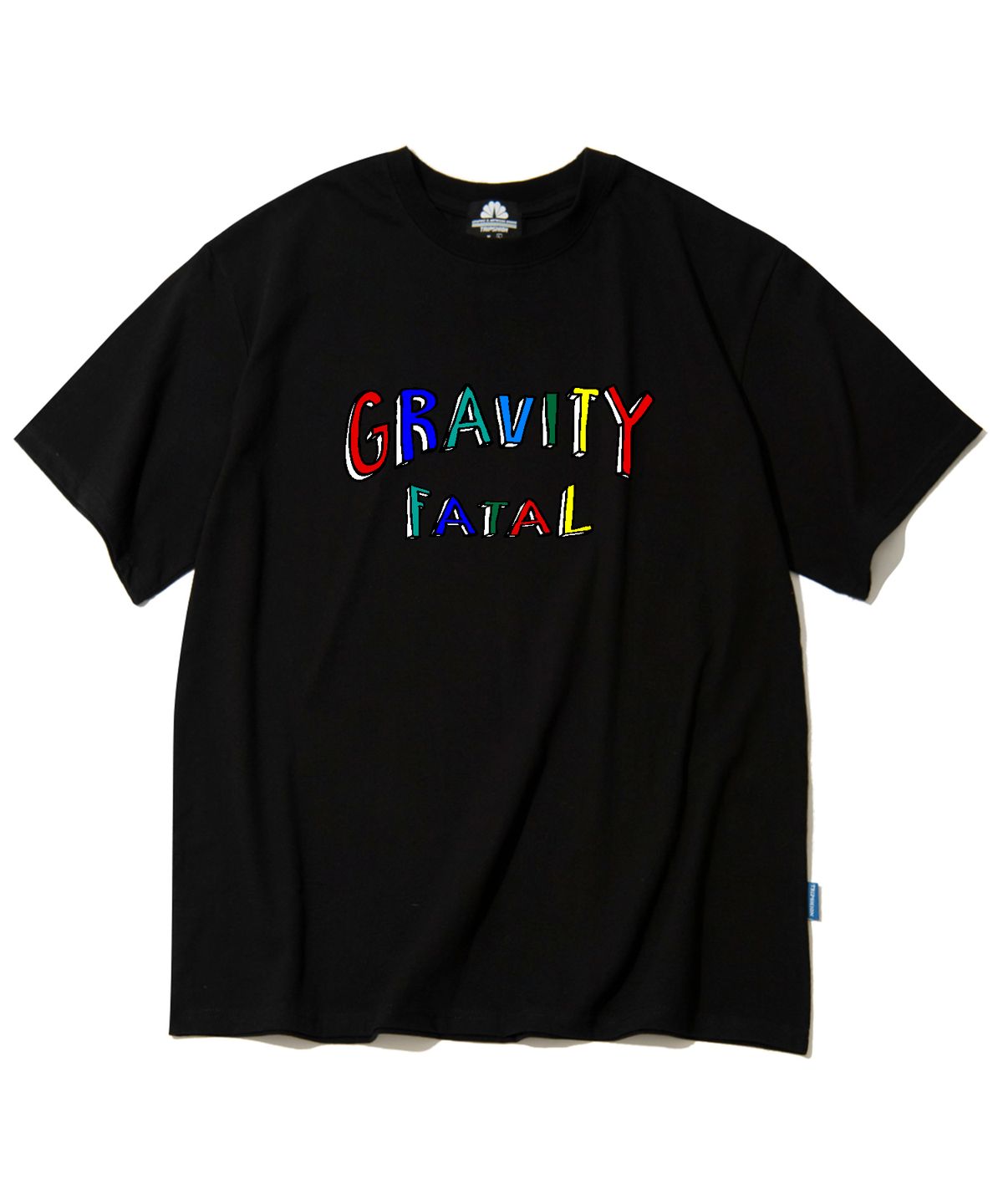 트립션(TRIPSHION) GRAVITY FATAL 티셔츠 - 블랙