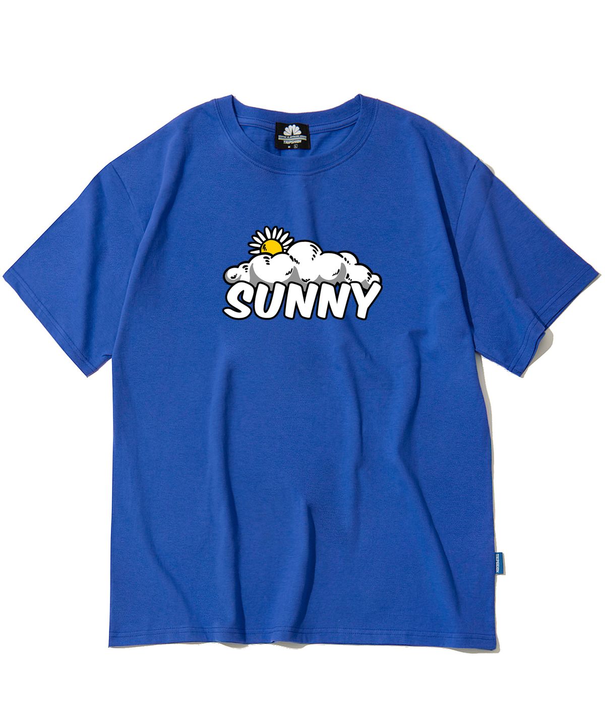 트립션(TRIPSHION) SUNNY & CLOUD GRAPHIC 티셔츠 - 블루