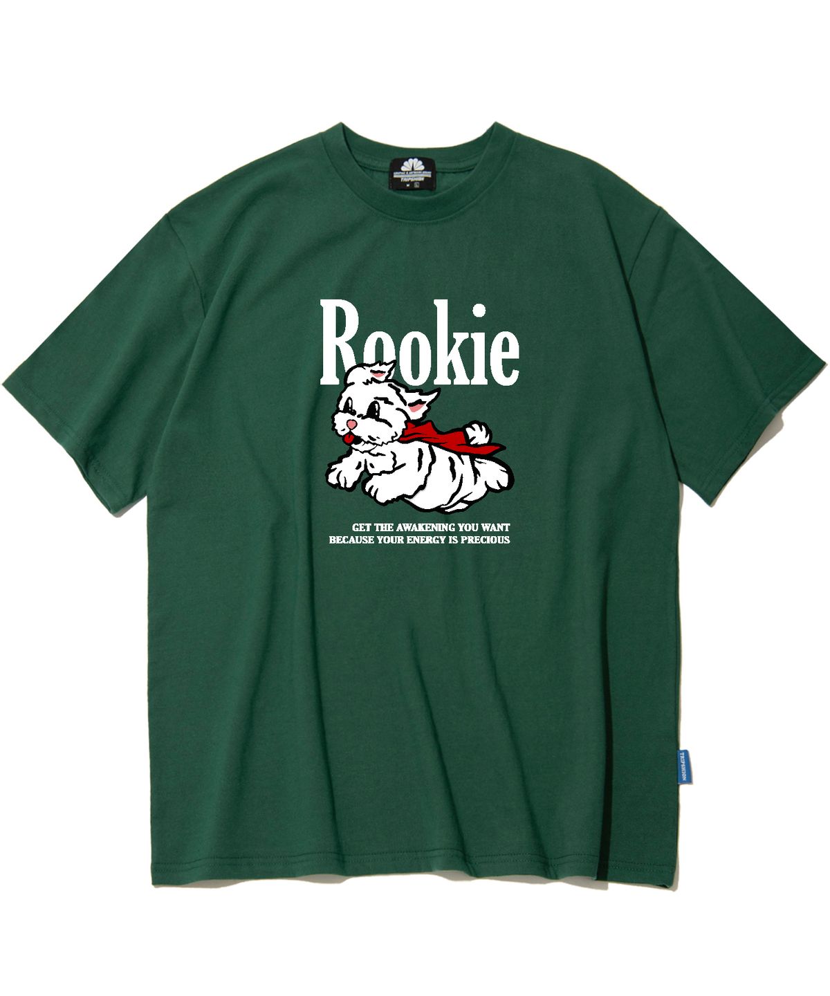 트립션(TRIPSHION) ROOKIE MALTESE GRAPHIC 티셔츠 - 그린