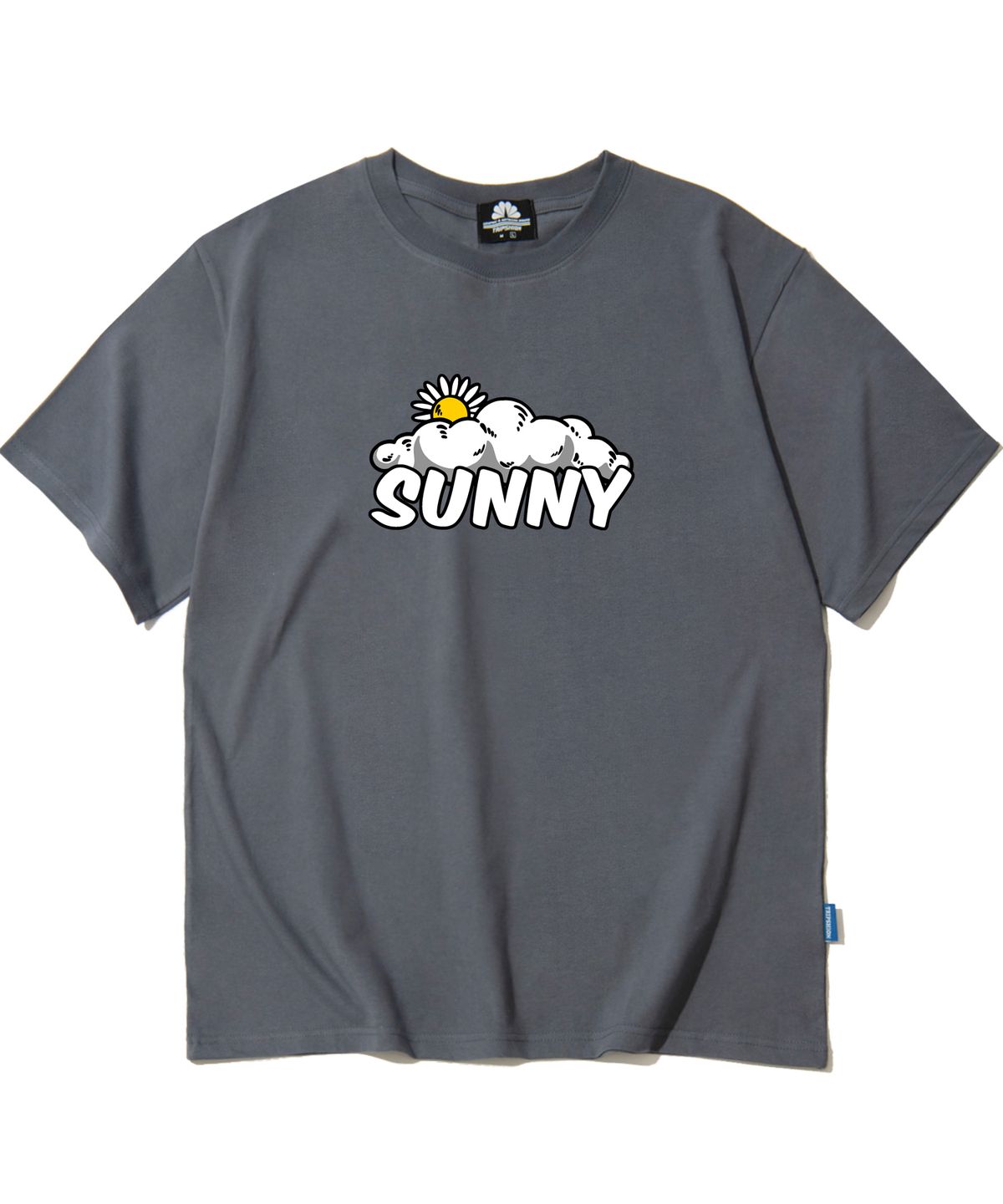 트립션(TRIPSHION) SUNNY & CLOUD GRAPHIC 티셔츠 - 그레이
