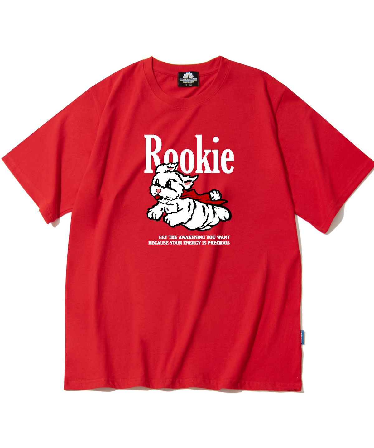트립션(TRIPSHION) ROOKIE MALTESE GRAPHIC 티셔츠 - 레드