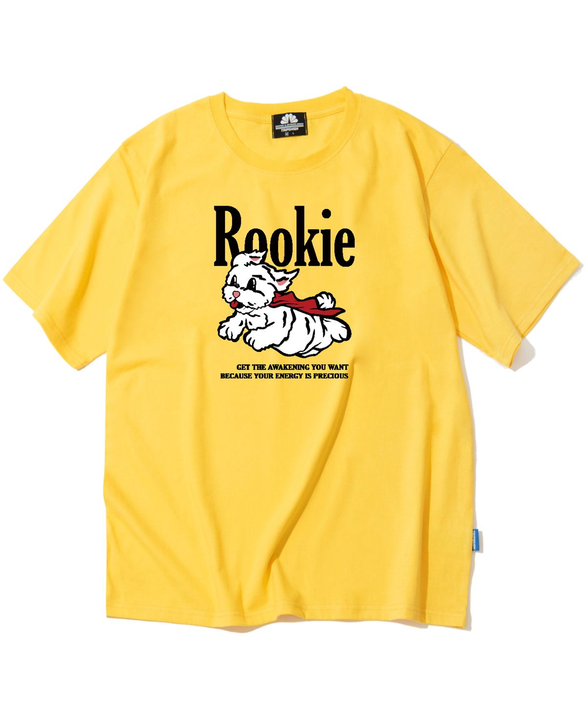 트립션(TRIPSHION) ROOKIE MALTESE GRAPHIC 티셔츠 - 옐로우