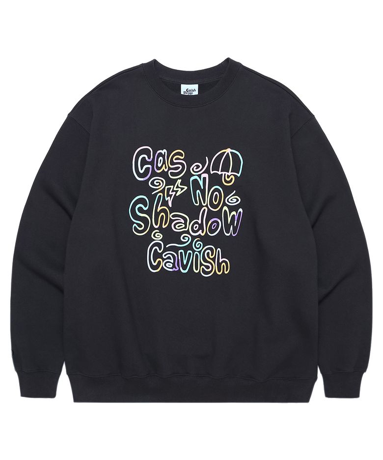 RAINBOW CRAYON SWEATSHIRT CHARCOAL(CV2CFUM466A)