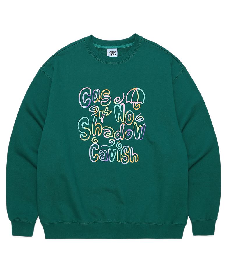 RAINBOW CRAYON SWEATSHIRT GREEN(CV2CFUM466A)