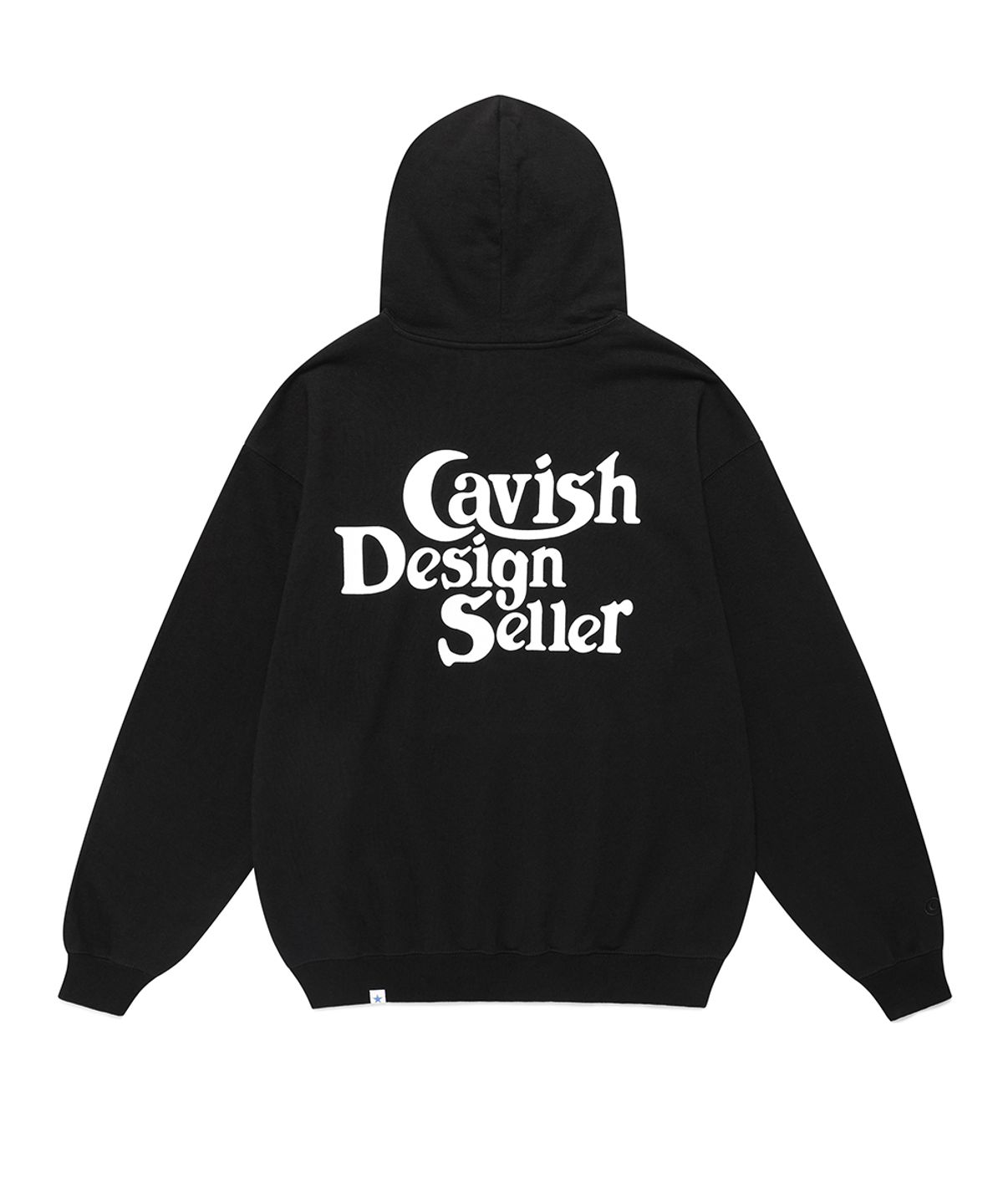 카비시(CAVISH) SELLER LOGO HOODIE BLACK(WHITE)(CV2BFUM400A)