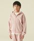 오버사이즈 후디드 스웨트 집업 [인디언 핑크]