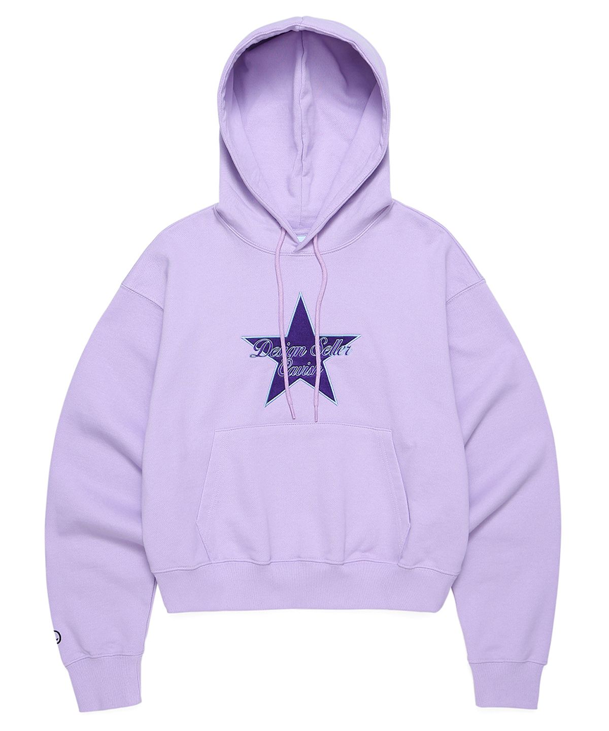 카비시(CAVISH) W STAR LOGO CROPPED HOODIE PURPLE(CV2CFFM401A)