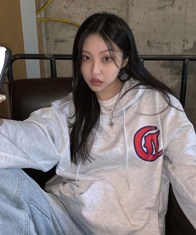 GOTHIC C LOGO HOODIE LIGHT GREY(CV2CFUM406A)