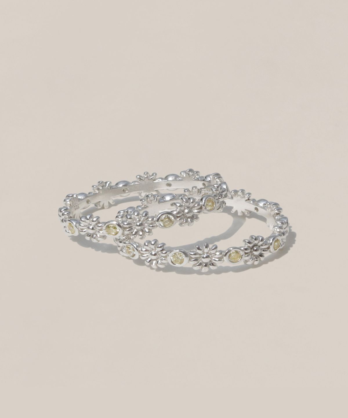 47베이지(47BAG) 925 Silver Edelin Stack Ring/ 에델린