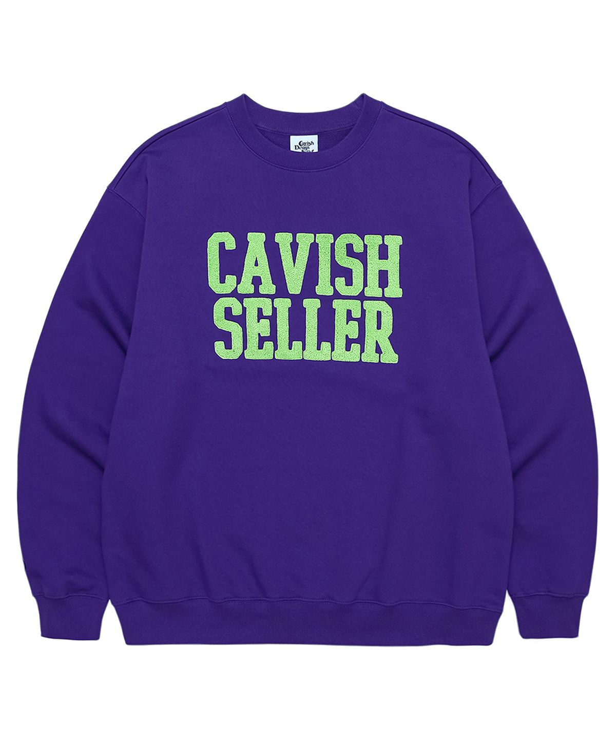 카비시(CAVISH) BOUCLE COLLEGE SWEATSHIRT PURPLE(CV2CFUM469A)