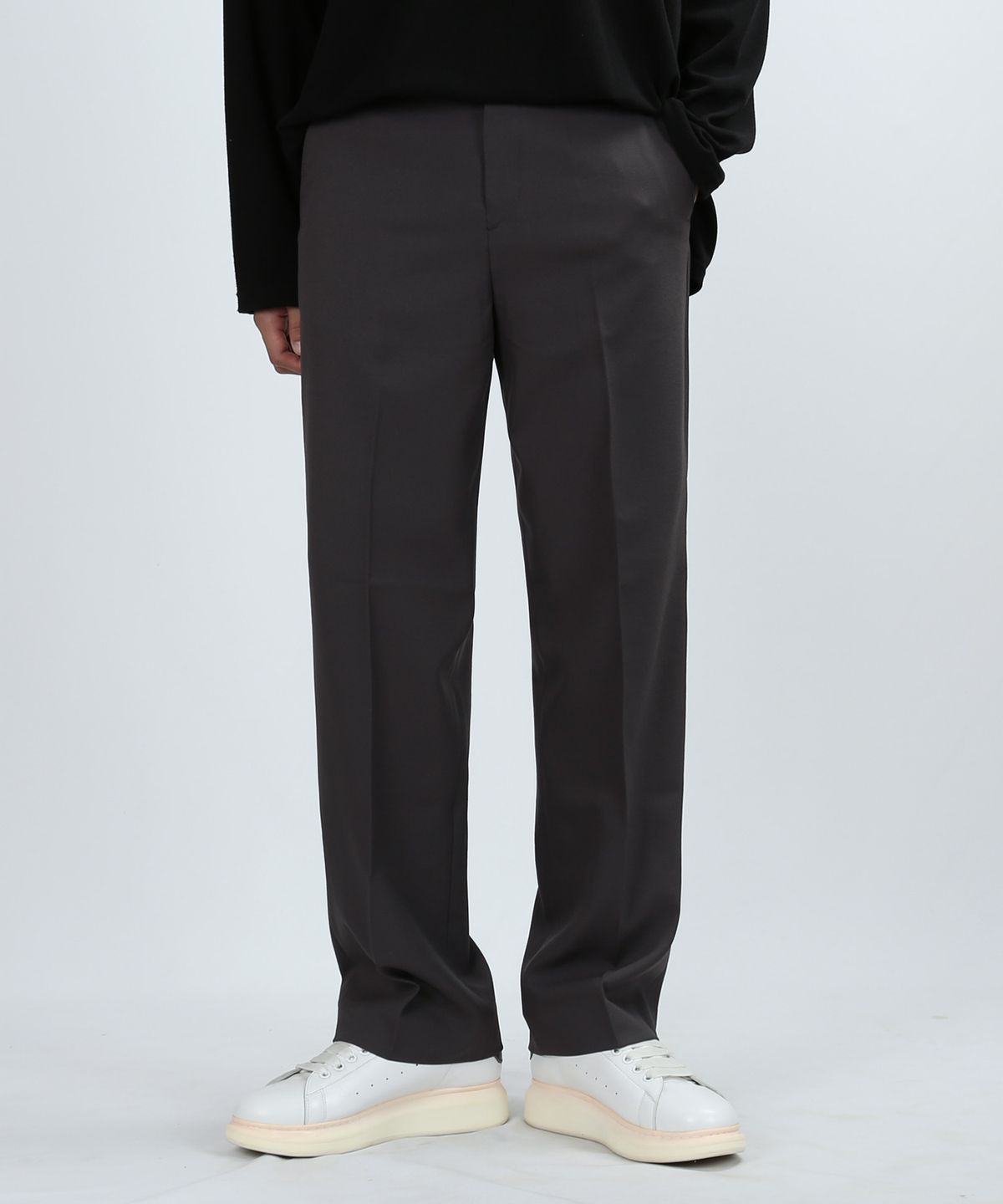 쟈니웨스트(JHONNY WEST) Semi.W Standard Span Pants (Charcoal)
