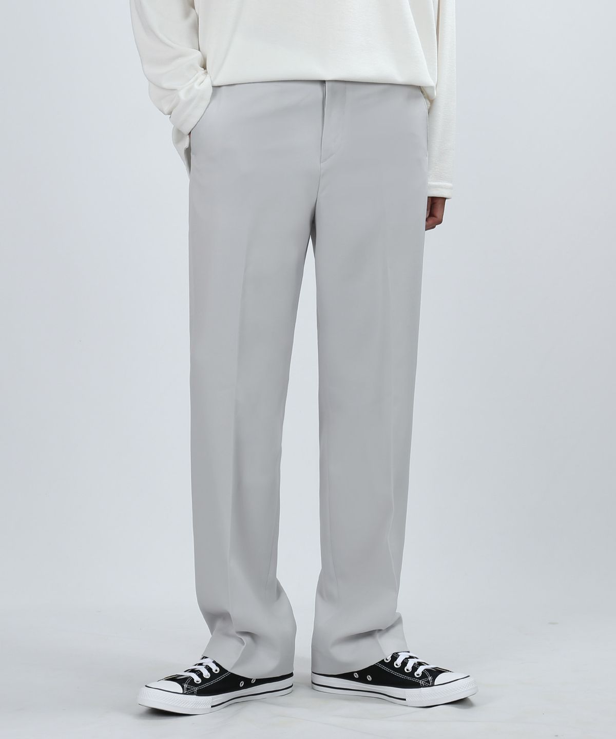 쟈니웨스트(JHONNY WEST) Semi.W Standard Span Pants (Light Gray)