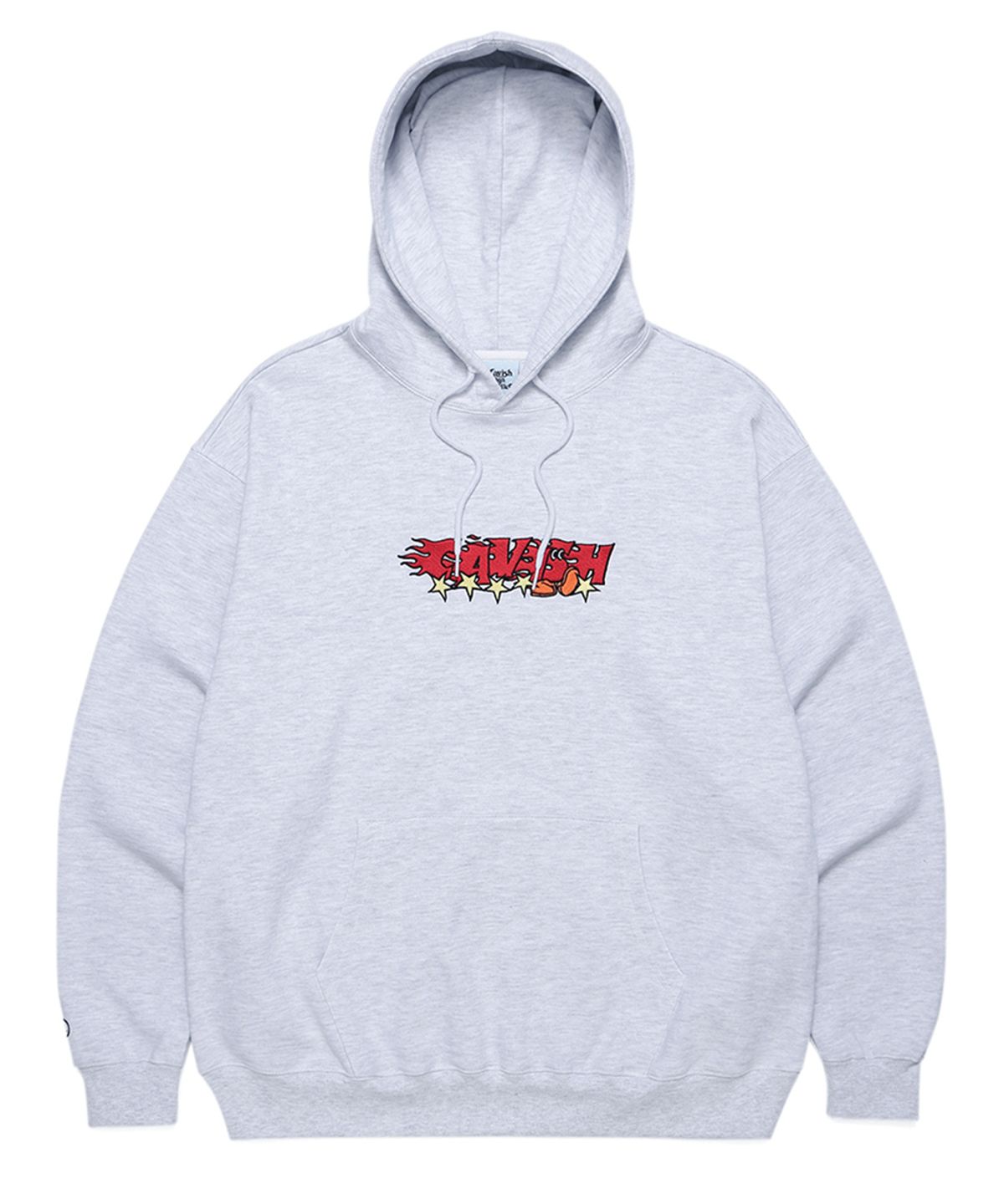카비시(CAVISH) FLAME LOGO HOODIE LIGHT GREY(CV2CFUM410A)