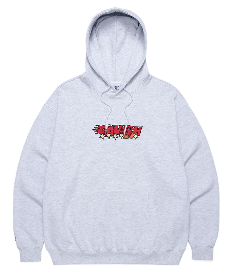 FLAME LOGO HOODIE LIGHT GREY(CV2CFUM410A)