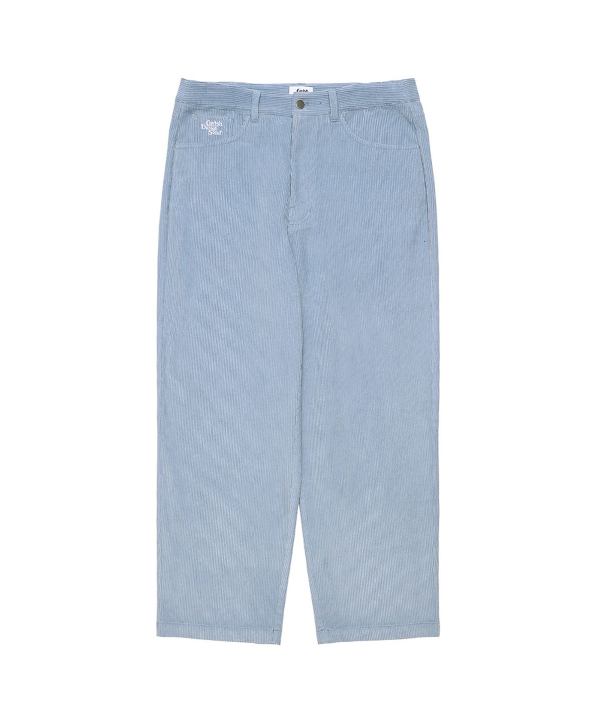 카비시(CAVISH) SELLER LOGO CORDUROY PANTS LIGHT BLUE(CV2CFMPA12A)