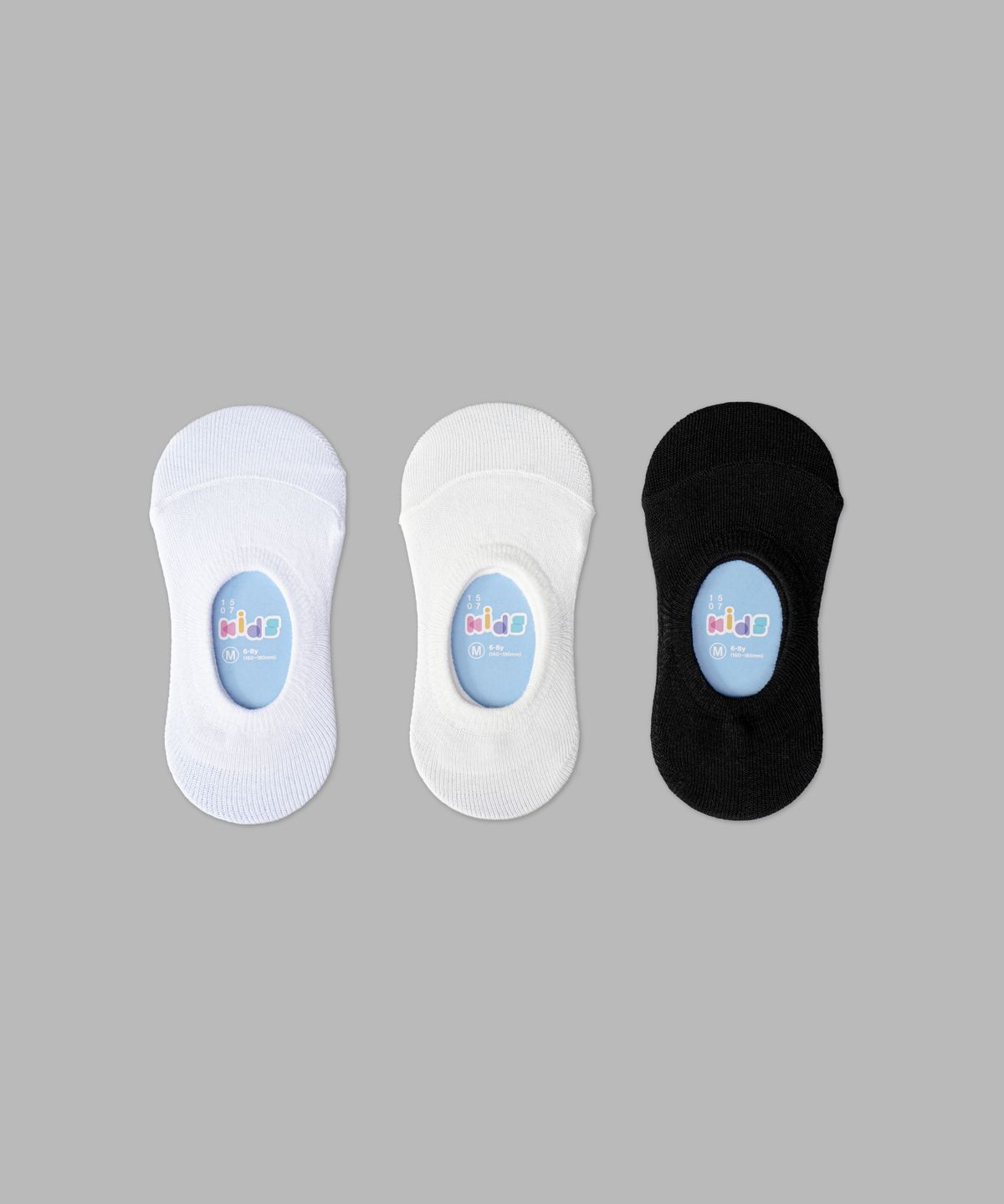 일오공칠(IL-O-GONG-CHIL) [5PACK] 1507 키즈 히든 삭스 - 화이트/스노우화이트/블랙