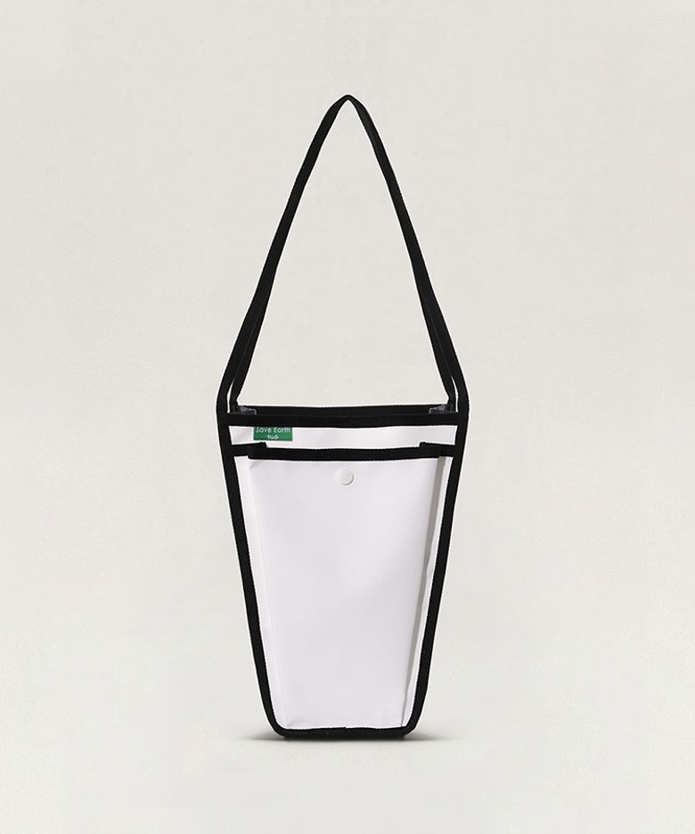 VASE BAG_WHITE BLACK