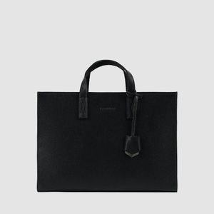 남자 가죽 토트백 LO-2002 BK