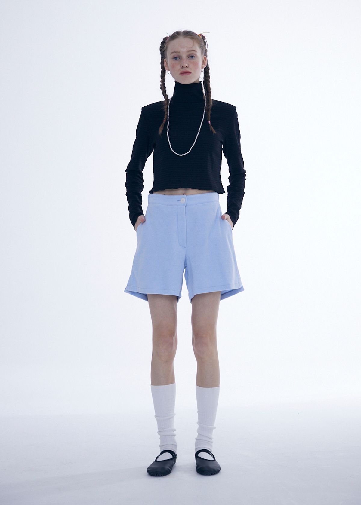 에프엠9102(FM91.02) TERRY PANTS_blue